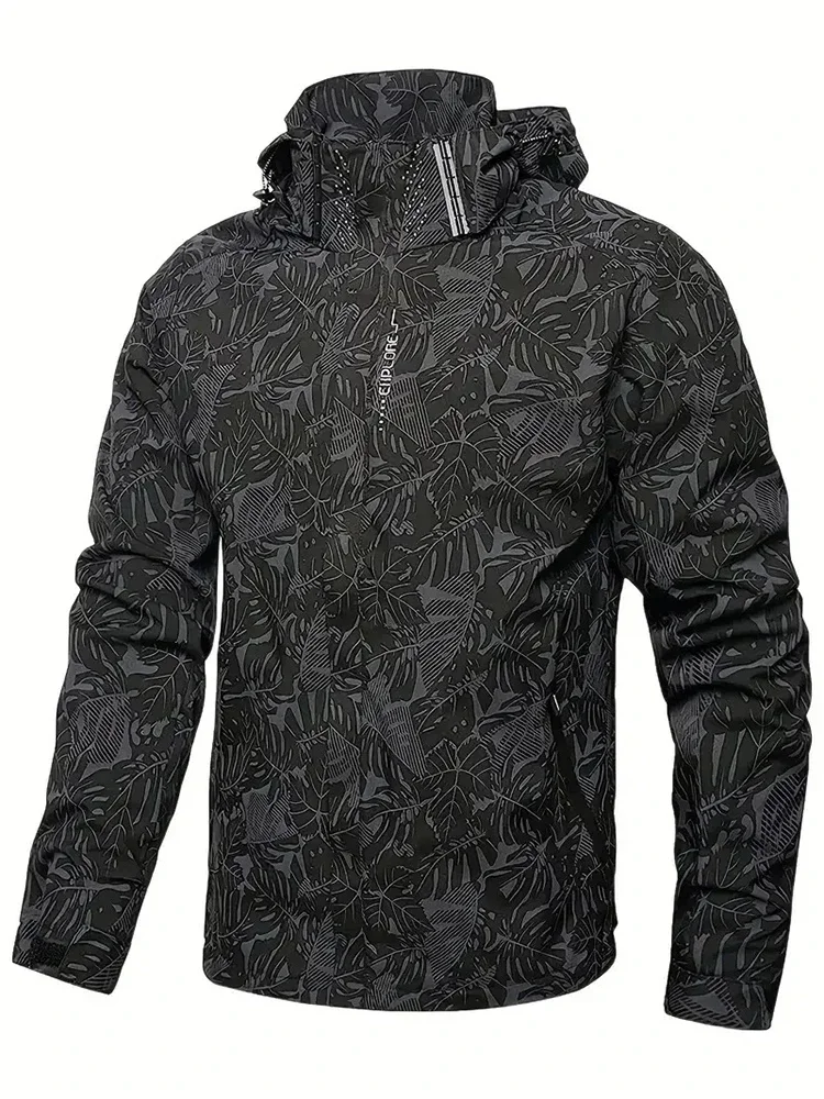 Outdoor Sport Windbreaker - Giacca Casual da Uomo Impermeabile Antivento