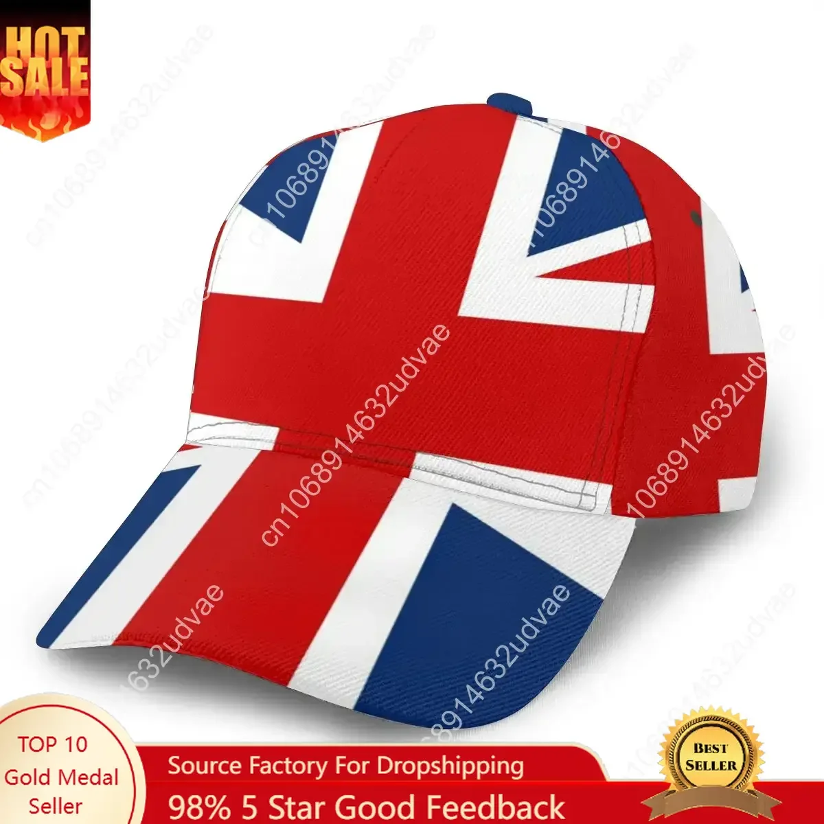 Outdoor Sport Uk - Cappellino da Baseball con Bandiera Britannica