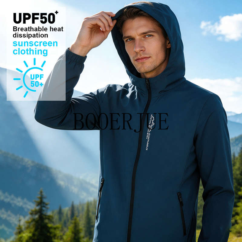 Outdoor Sport Windbreaker - Giacca Impermeabile da Uomo per Escursionismo